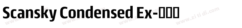 Scansky Condensed Ex字体转换